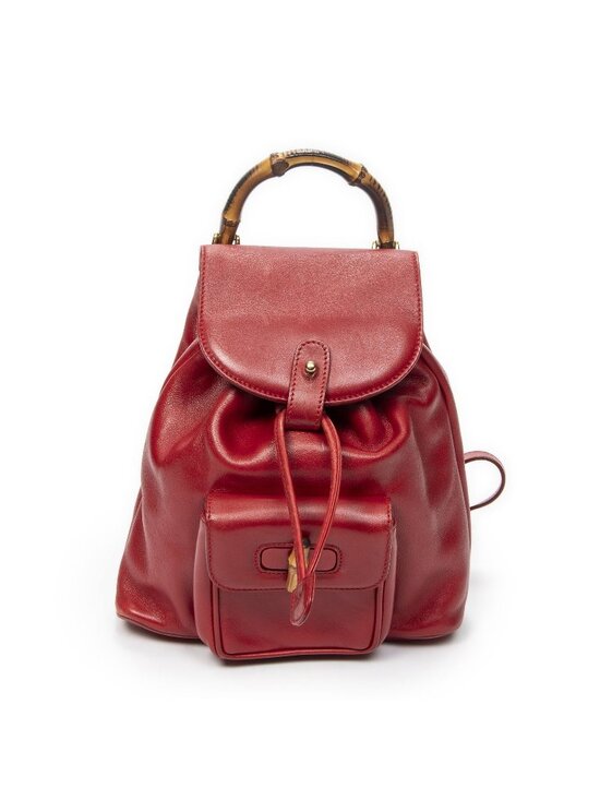 Gucci Minibumbu Backpack Red Calfskin Leather main image 10